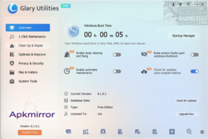 Glary Utilities Pro 6.19.0.23 Free Download Windows 10 2025